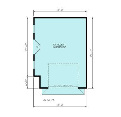 Detached Garage for House Plan #699-00501