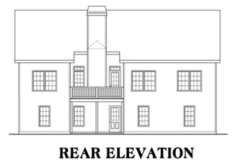 Southern House Plan #009-00018 Elevation Photo