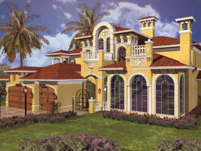 Luxury House Plan #168-00079 Elevation Photo