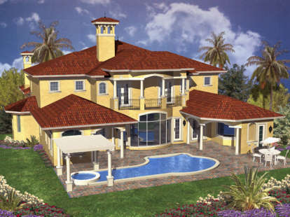 Luxury House Plan #168-00079 Elevation Photo