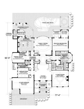 Floorplan 1 for House Plan #168-00079