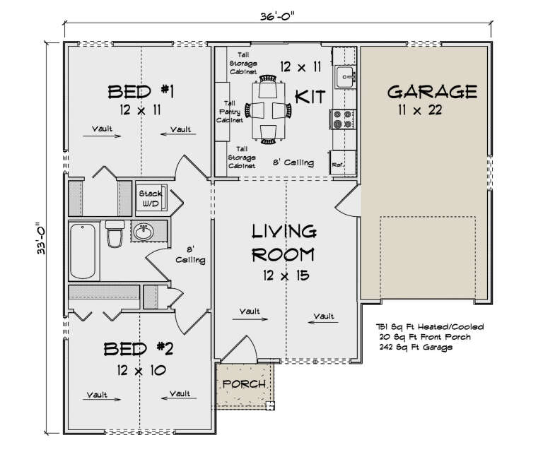 House Plan House Plan #35000 Drawing 1