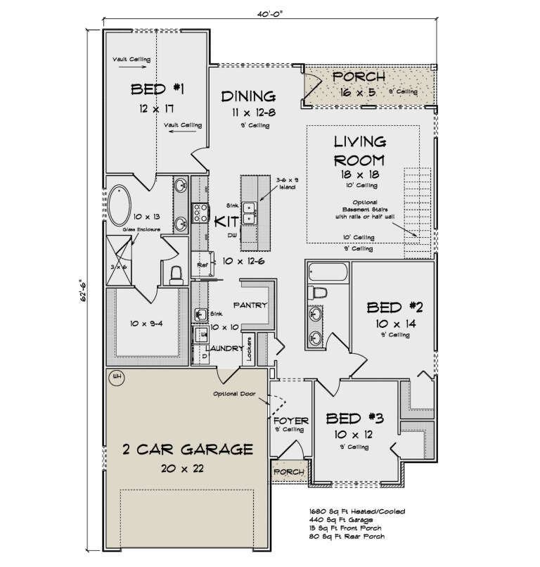 House Plan House Plan #35001 Drawing 1
