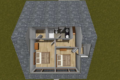 Overhead Second Floor for House Plan #4848-00561