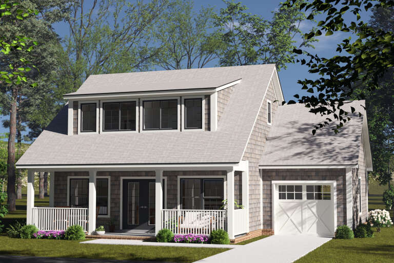 House Plan House Plan #35003 Angled Front Elevation
