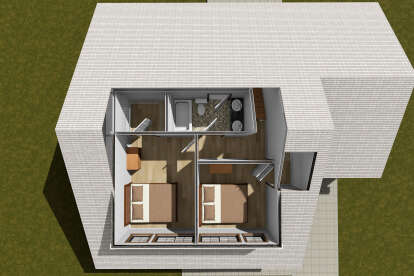 Overhead Second Floor for House Plan #4848-00562