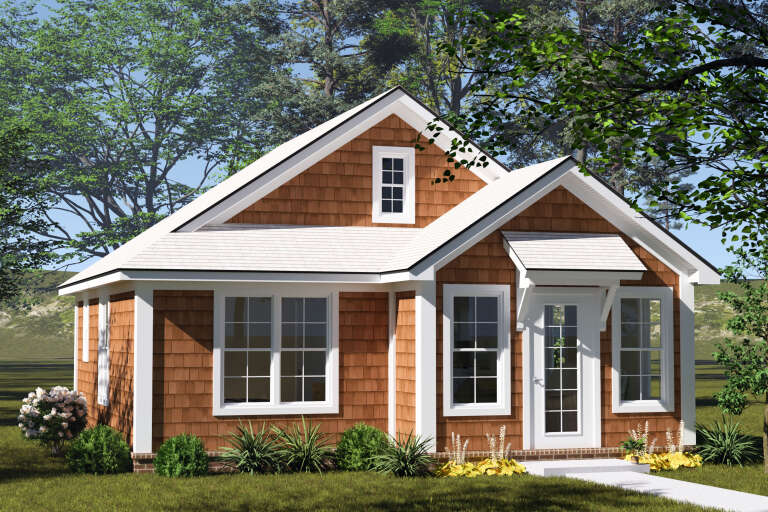 House Plan House Plan #35006 Angled Front Elevation