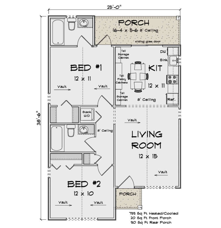 House Plan House Plan #35008 Drawing 1