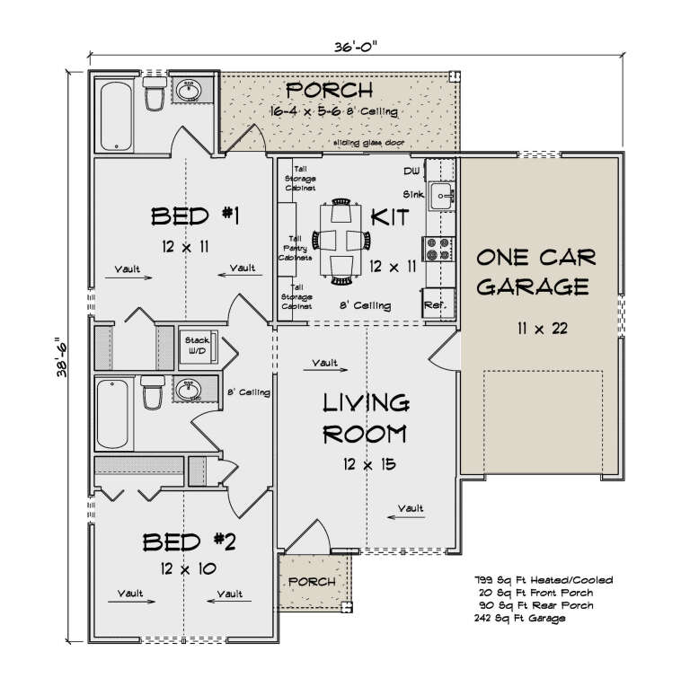 House Plan House Plan #35009 Drawing 1