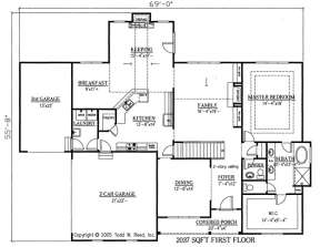 Floorplan 1 for House Plan #286-00020