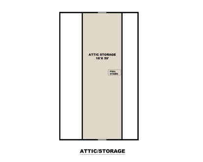 Attic Space for House Plan #039-00827