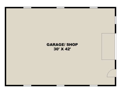 Garage Floor for House Plan #039-00828