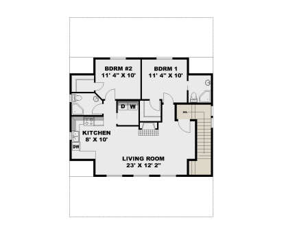 Second Floor for House Plan #039-00829