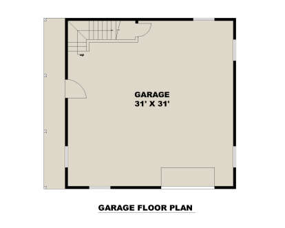 Garage Floor for House Plan #039-00830