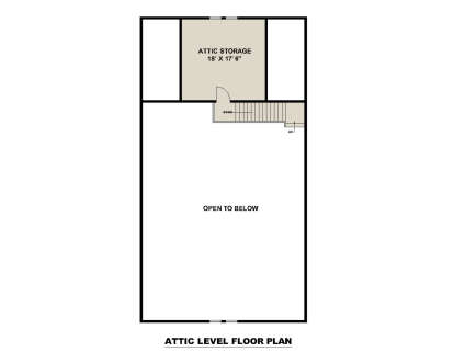Attic Space for House Plan #039-00832