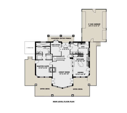 Main Floor  for House Plan #039-00833