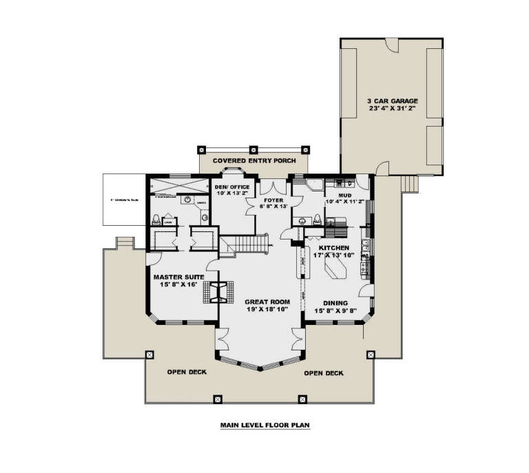 House Plan House Plan #35019 Drawing 1