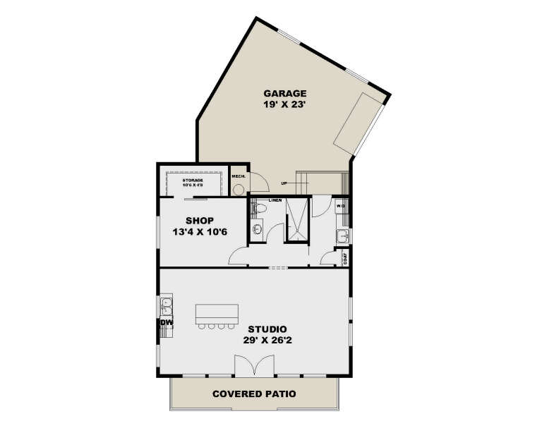 House Plan House Plan #35020 Drawing 1