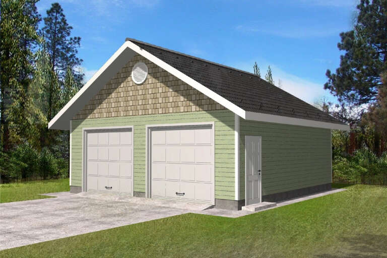 House Plan House Plan #35021 Angled Front Elevation