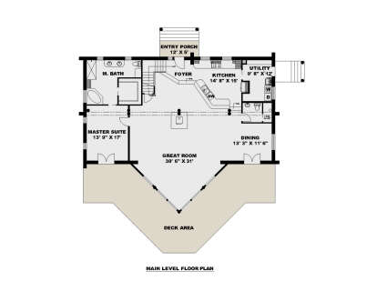 Main Floor  for House Plan #039-00836