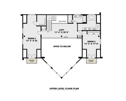 Second Floor for House Plan #039-00836