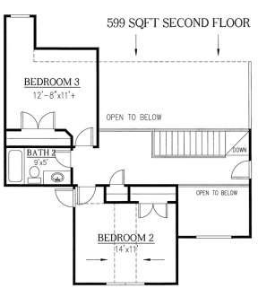 Floorplan 2 for House Plan #286-00022