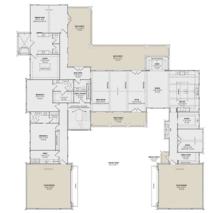 House Plan House Plan #35030 Drawing 1