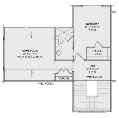 Second Floor for House Plan #7983-00181