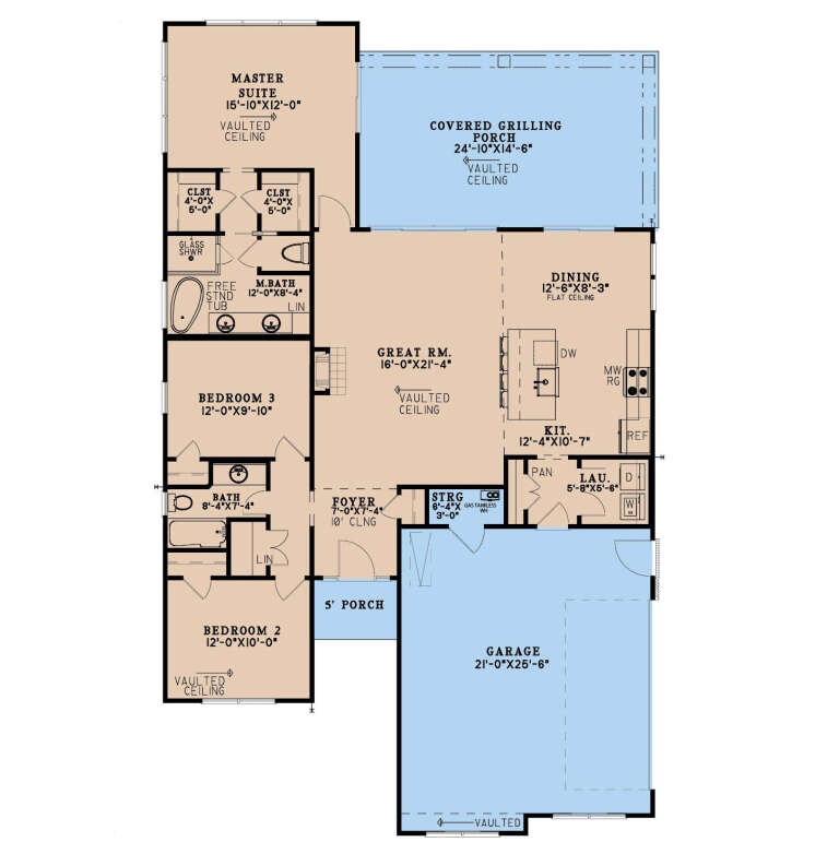 House Plan House Plan #35031 Drawing 1