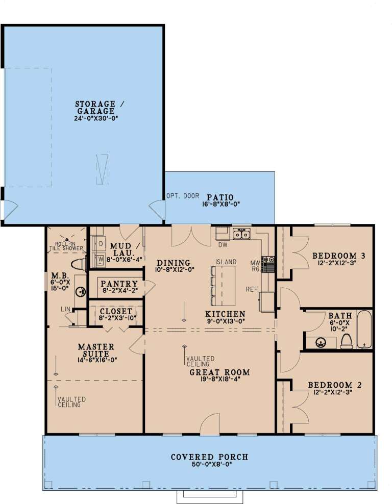 House Plan House Plan #35035 Drawing 1