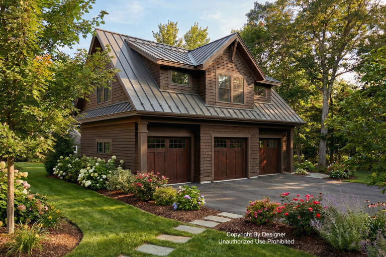 House Plan House Plan #35038 Angled Front Elevation 