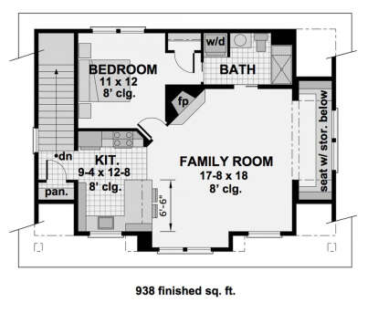 Second Floor for House Plan #098-00693