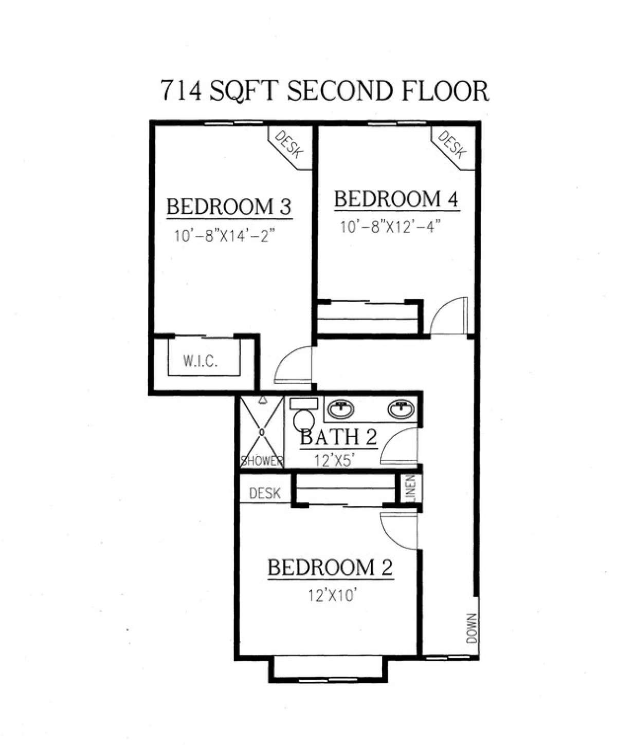 Floorplan 2 for House Plan #286-00023
