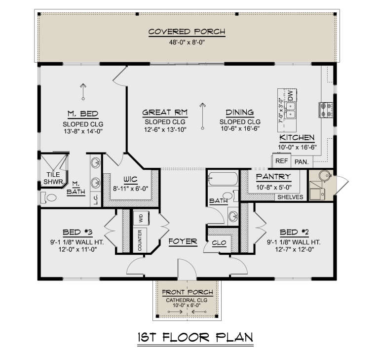 House Plan House Plan #35041 Drawing 1