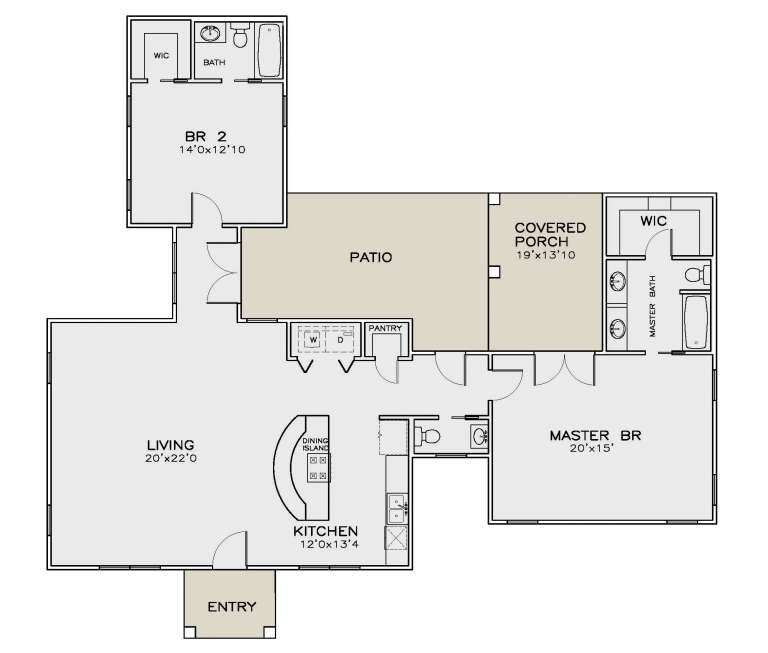 House Plan House Plan #35042 Drawing 1