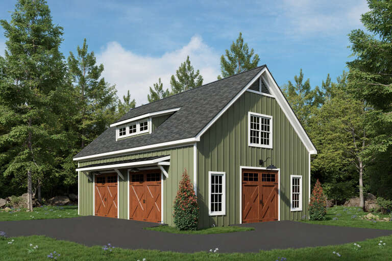 House Plan House Plan #35046 Angled Front Elevation 