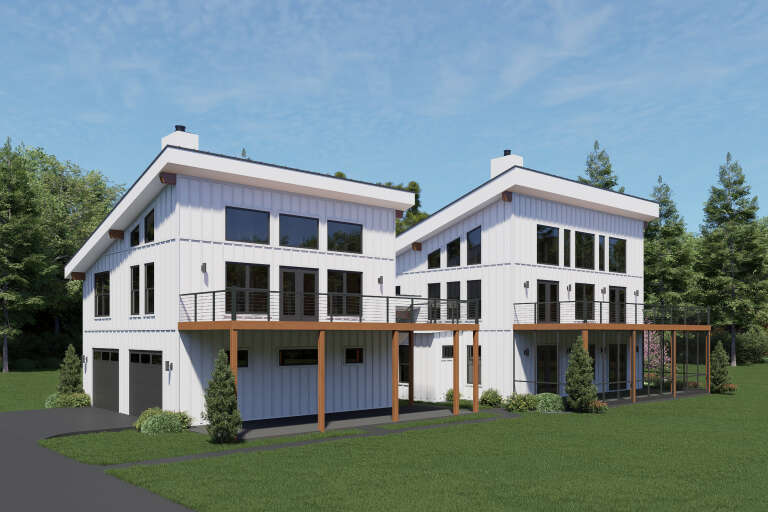 House Plan House Plan #35047 Angled Front Elevation 