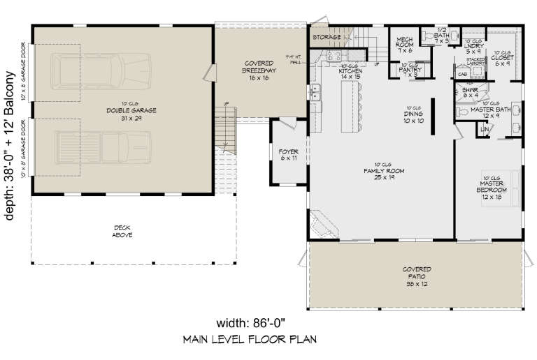 House Plan House Plan #35047 Drawing 1