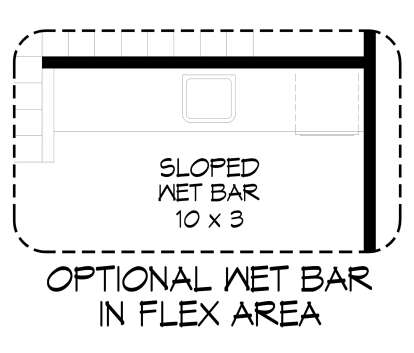 Optional Wet Bar for House Plan #940-01413