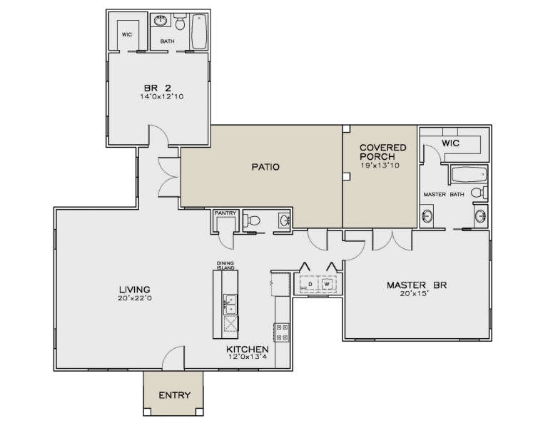 House Plan House Plan #35049 Drawing 1