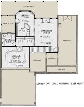 Optional Basement for House Plan #286-00024