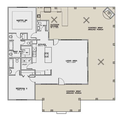 Main Floor  for House Plan #6471-00105