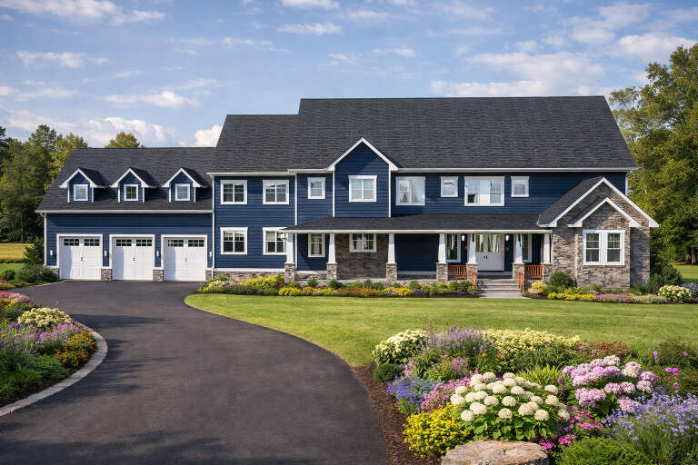 House Plan House Plan #35054 Angled Front Elevation 