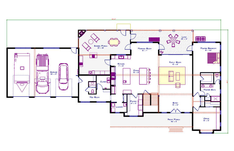 House Plan House Plan #35054 Drawing 1