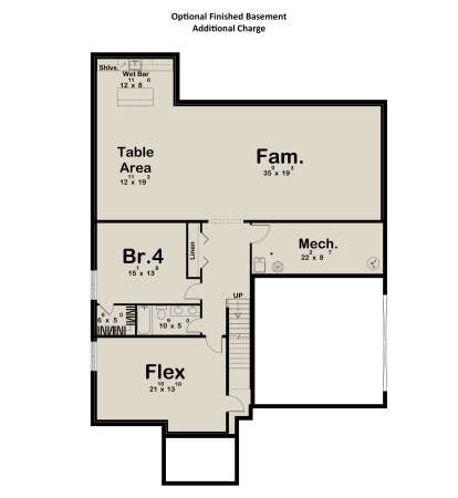 Basement for House Plan #963-01243