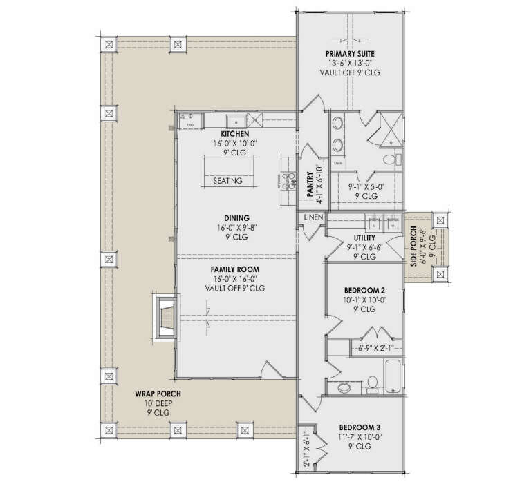 House Plan House Plan #35057 Drawing 1