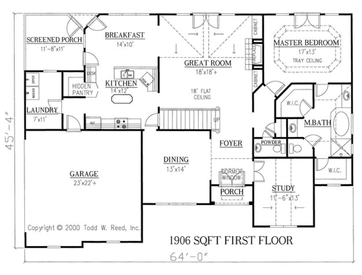 Floorplan 1 for House Plan #286-00025