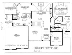 Floorplan 1 for House Plan #286-00025