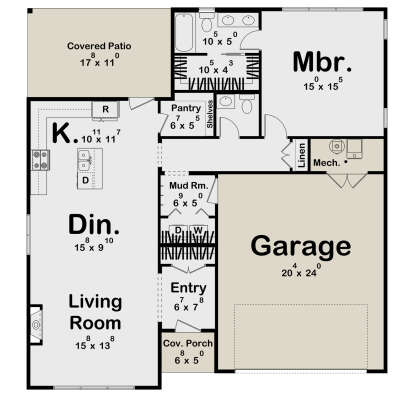 Main Floor for House Plan #963-01245