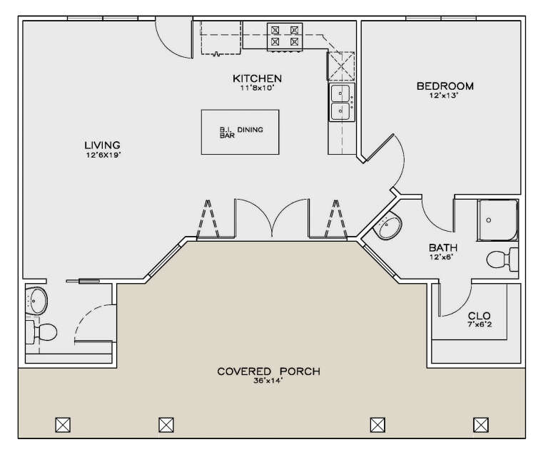 House Plan House Plan #35063 Drawing 1